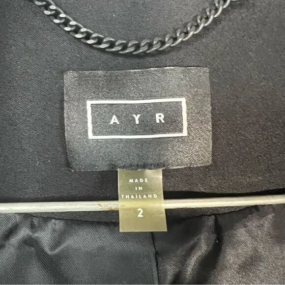 AYR Womens The Coup Blazer in Black 2 - Picture 5 of 10